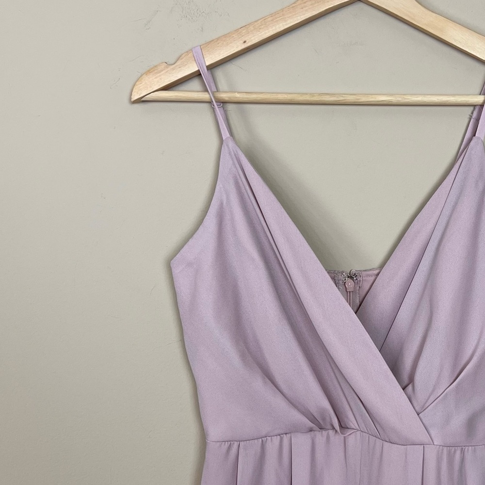 Lulus Call for Me Faux Wrap Jumpsuit in Dusty Lavender - Picture 7 of 12